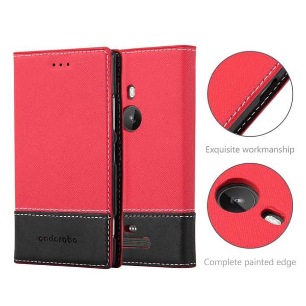 Lommebokdeksel til Nokia Lumia 925 Deksel med magnetisk lukking, stativfunksjon og kortlomme