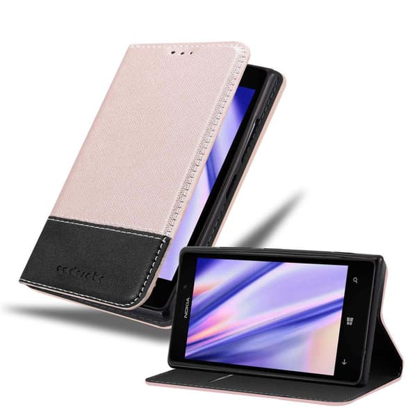 Fordral för Nokia Lumia 925 Skal med magnetisk stängning, ståfunktion och kortficka Mobilskydd