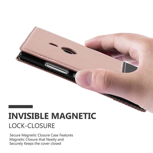 Lommebokdeksel til Nokia Lumia 925 Deksel med magnetisk lukking, stativfunksjon og kortlomme