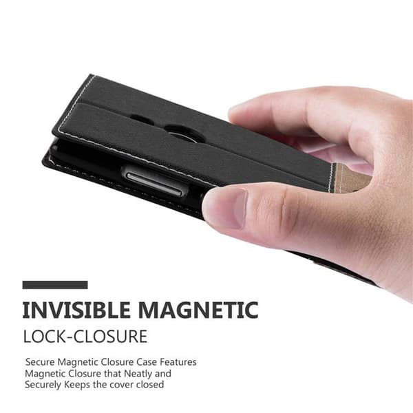 Fordral för Nokia Lumia 925 Skal med magnetisk stängning, ståfunktion och kortficka Mobilskydd