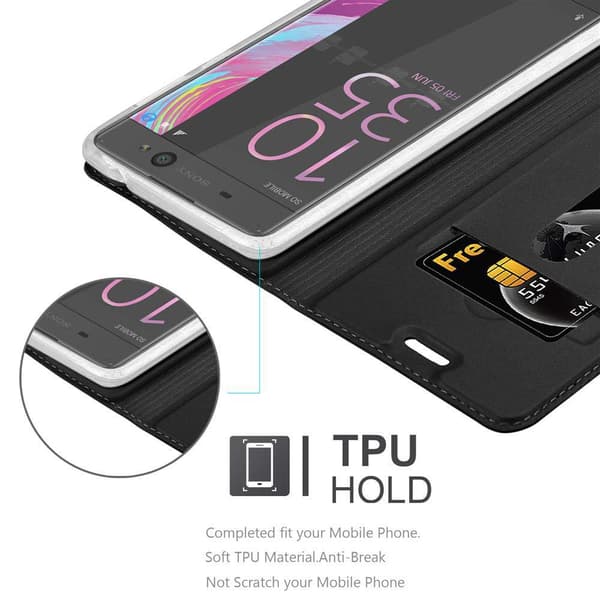 Sony Xperia XA Skal Fodral med magnetisk stängning, ståfunktion och kortficka Mobilskydd