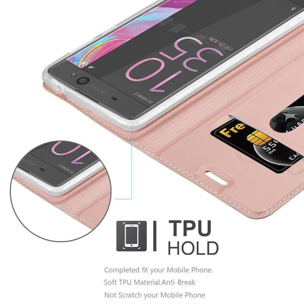 Sony Xperia XA Skal Fodral med magnetisk stängning, ståfunktion och kortficka Mobilskydd