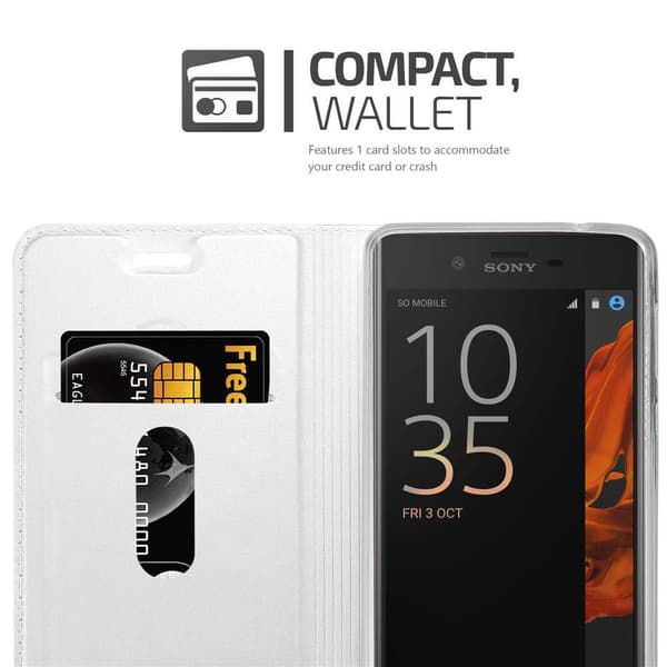 Sony Xperia XZ / XZs Suojakotelo Suojakuori Lompakkokotelo Matkapuhelinkotelo jossa magneettisuljenta, jalusta-toiminto ja korttitasku