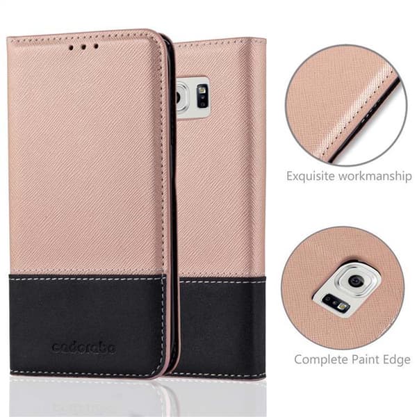 Samsung Galaxy S6 EDGE PLUS Suojakotelo Suojakuori Lompakkokotelo Matkapuhelinkotelo jossa magneettisuljenta, jalusta-toiminto ja korttitasku