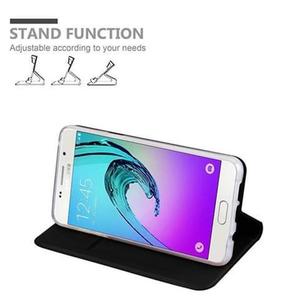 Deksel til Samsung Galaxy A3 2016 Lommebokdeksel med magnetisk lukking, stativfunksjon og kortlomme