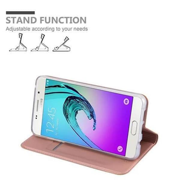 Deksel til Samsung Galaxy A3 2016 Lommebokdeksel med magnetisk lukking, stativfunksjon og kortlomme