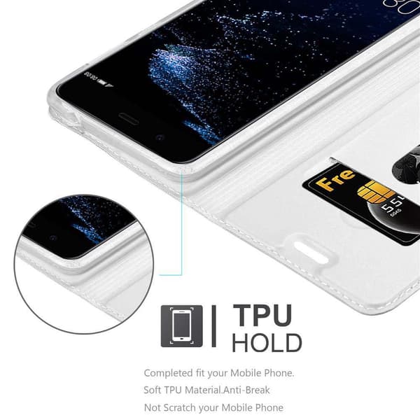 Deksel til Huawei P10 PLUS Lommebokdeksel med magnetisk lukking, stativfunksjon og kortlomme