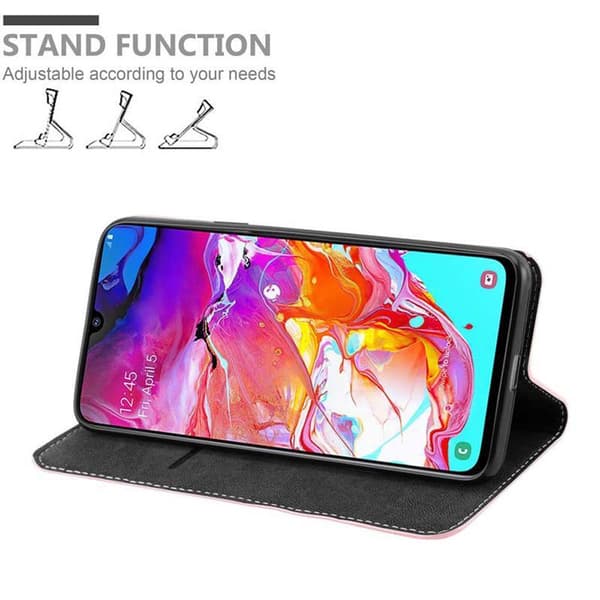 Lommebokdeksel til Samsung Galaxy A70 / A70s Deksel med magnetisk lukking, stativfunksjon og kortlomme