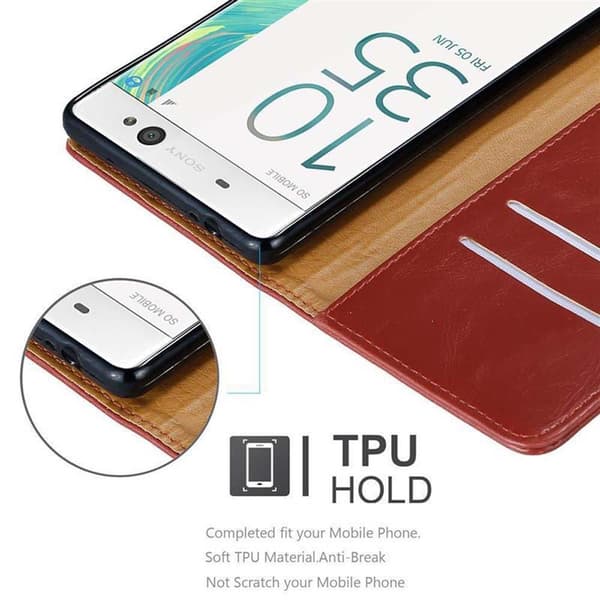 Sony Xperia XA ULTRA Suojakotelo Suojakuori Lompakkokotelo Matkapuhelinkotelo jossa magneettisuljenta, jalusta-toiminto ja korttitasku