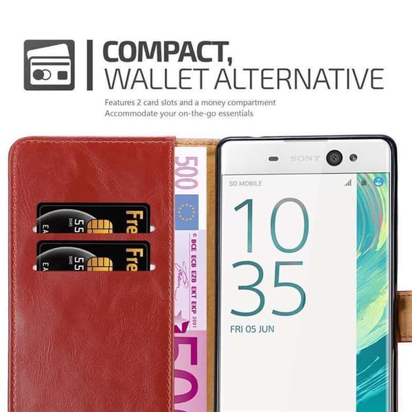 Sony Xperia XA ULTRA Suojakotelo Suojakuori Lompakkokotelo Matkapuhelinkotelo jossa magneettisuljenta, jalusta-toiminto ja korttitasku