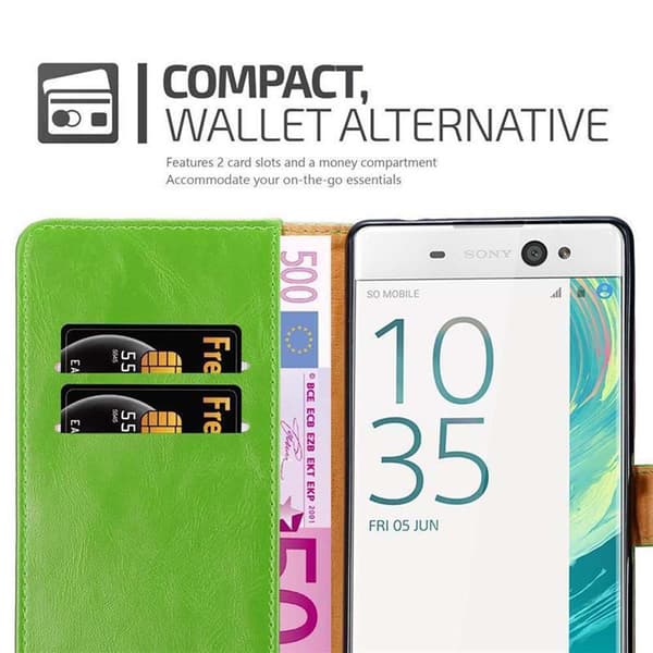 Sony Xperia XA ULTRA Suojakotelo Suojakuori Lompakkokotelo Matkapuhelinkotelo jossa magneettisuljenta, jalusta-toiminto ja korttitasku