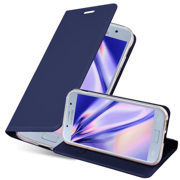 Samsung Galaxy A3 2017 Skal Fodral med magnetisk stängning, ståfunktion och kortficka Mobilskydd