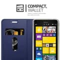 Pikkukuva 7 / 8: Nokia Lumia 1520 Suojakotelo Suojakuori Lompakkokotelo Matkapuhelinkotelo jossa magneettisuljenta, jalusta-toiminto ja korttitasku