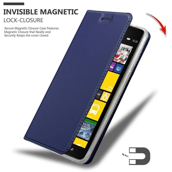 Nokia Lumia 1520 Skal Fodral med magnetisk stängning, ståfunktion och kortficka Mobilskydd