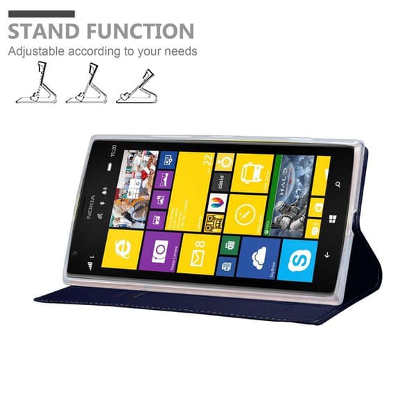 Nokia Lumia 1520 Skal Fodral med magnetisk stängning, ståfunktion och kortficka Mobilskydd