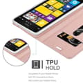 Pikkukuva 3 / 8: Nokia Lumia 1520 Suojakotelo Suojakuori Lompakkokotelo Matkapuhelinkotelo jossa magneettisuljenta, jalusta-toiminto ja korttitasku