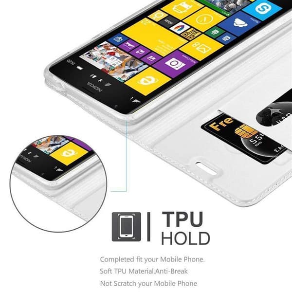 Nokia Lumia 1520 Skal Fodral med magnetisk stängning, ståfunktion och kortficka Mobilskydd