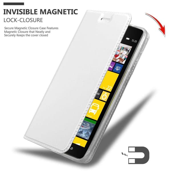 Nokia Lumia 1520 Skal Fodral med magnetisk stängning, ståfunktion och kortficka Mobilskydd