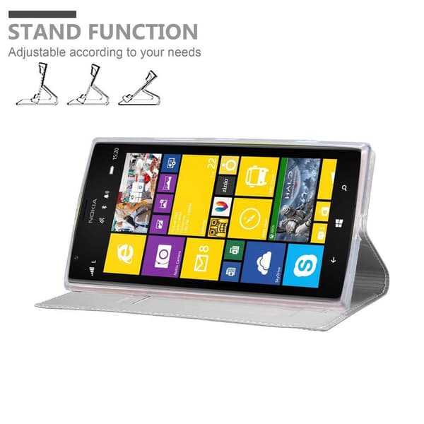 Nokia Lumia 1520 Skal Fodral med magnetisk stängning, ståfunktion och kortficka Mobilskydd