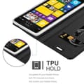 Pikkukuva 3 / 8: Nokia Lumia 1520 Suojakotelo Suojakuori Lompakkokotelo Matkapuhelinkotelo jossa magneettisuljenta, jalusta-toiminto ja korttitasku