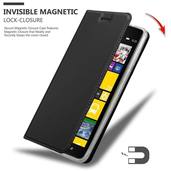 Nokia Lumia 1520 Skal Fodral med magnetisk stängning, ståfunktion och kortficka Mobilskydd