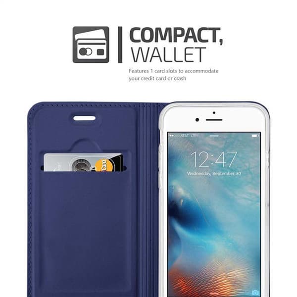 iPhone 6 PLUS / 6S PLUS Suojakotelo Suojakuori Lompakkokotelo Matkapuhelinkotelo jossa magneettisuljenta, jalusta-toiminto ja korttitasku