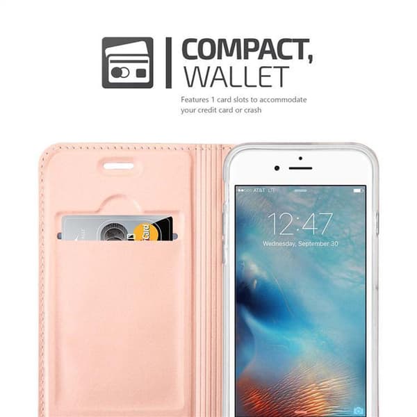 iPhone 6 PLUS / 6S PLUS Suojakotelo Suojakuori Lompakkokotelo Matkapuhelinkotelo jossa magneettisuljenta, jalusta-toiminto ja korttitasku
