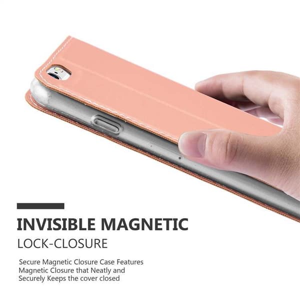 iPhone 6 PLUS / 6S PLUS Skal Fodral med magnetisk stängning, ståfunktion och kortficka Mobilskydd