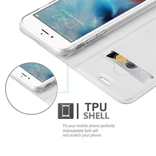 iPhone 6 PLUS / 6S PLUS Suojakotelo Suojakuori Lompakkokotelo Matkapuhelinkotelo jossa magneettisuljenta, jalusta-toiminto ja korttitasku