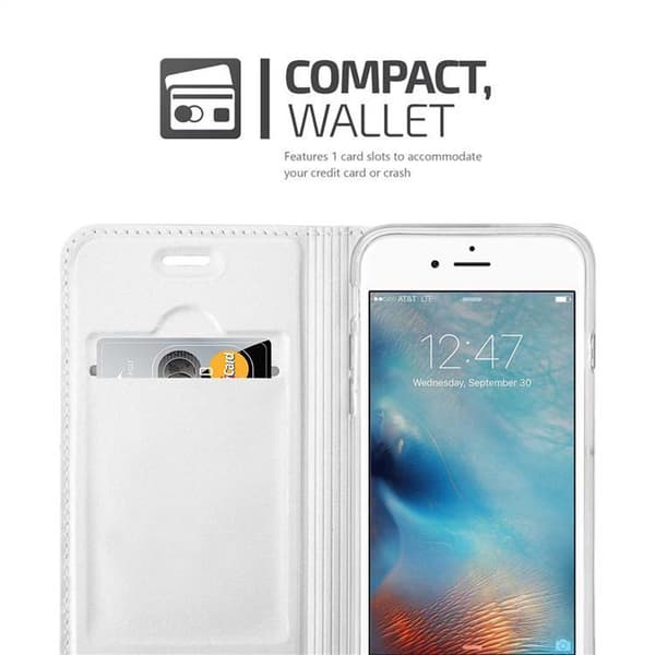 iPhone 6 PLUS / 6S PLUS Suojakotelo Suojakuori Lompakkokotelo Matkapuhelinkotelo jossa magneettisuljenta, jalusta-toiminto ja korttitasku