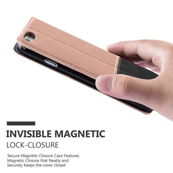 iPhone 6 PLUS / 6S PLUS Suojakotelo Suojakuori Lompakkokotelo Matkapuhelinkotelo jossa magneettisuljenta, jalusta-toiminto ja korttitasku