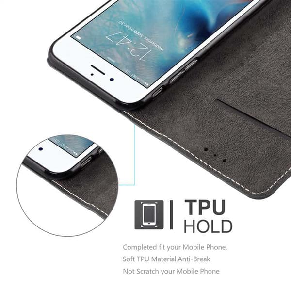 Fordral för iPhone 6 PLUS / 6S PLUS Skal med magnetisk stängning, ståfunktion och kortficka Mobilskydd