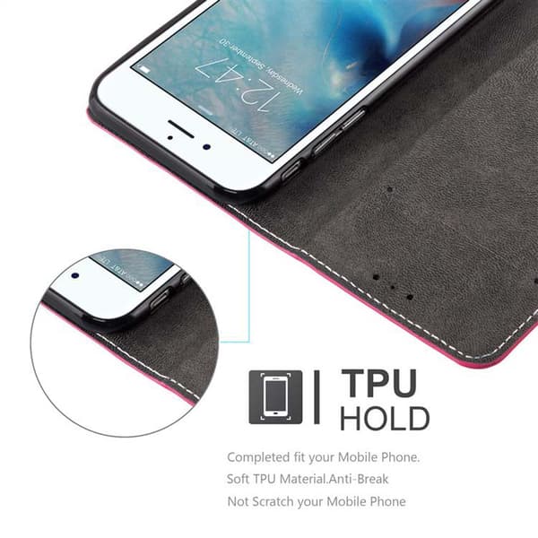 Lommebokdeksel til iPhone 6 PLUS / 6S PLUS Deksel med magnetisk lukking, stativfunksjon og kortlomme