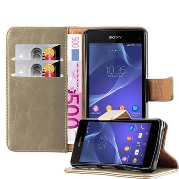 Cover Sony Xperia Z1 COMPACT Etui Case () CAPPUCCINO BRUN