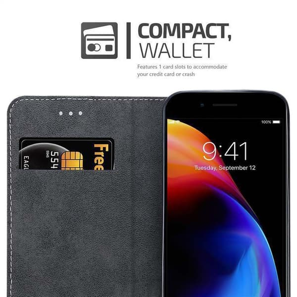 iPhone 7 PLUS / 7S PLUS / 8 PLUS Suojakotelo Suojakuori Lompakkokotelo Matkapuhelinkotelo jossa magneettisuljenta, jalusta-toiminto ja korttitasku