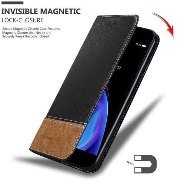 iPhone 7 PLUS / 7S PLUS / 8 PLUS Suojakotelo Suojakuori Lompakkokotelo Matkapuhelinkotelo jossa magneettisuljenta, jalusta-toiminto ja korttitasku
