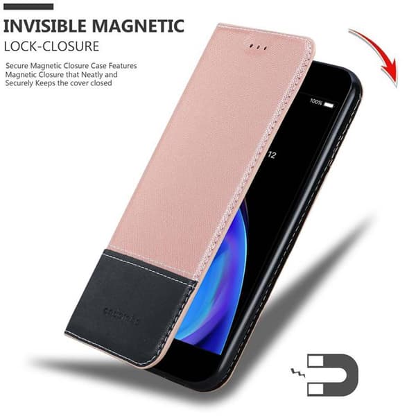 iPhone 7 PLUS / 7S PLUS / 8 PLUS Suojakotelo Suojakuori Lompakkokotelo Matkapuhelinkotelo jossa magneettisuljenta, jalusta-toiminto ja korttitasku