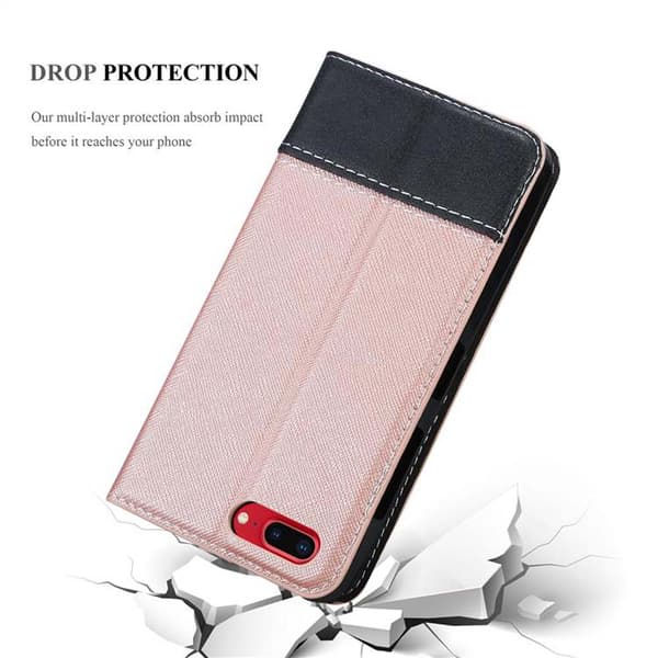 iPhone 7 PLUS / 7S PLUS / 8 PLUS Suojakotelo Suojakuori Lompakkokotelo Matkapuhelinkotelo jossa magneettisuljenta, jalusta-toiminto ja korttitasku
