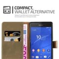 Miniatyrbilde 4 av 7: Deksel til Sony Xperia Z3 Lommebokdeksel med magnetisk lukking, stativfunksjon og kortlomme