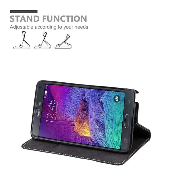 Fordral för Samsung Galaxy NOTE 4 Skal med magnetisk stängning, ståfunktion och kortficka Mobilskydd