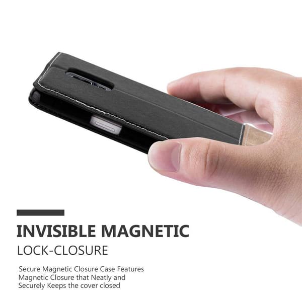 Fordral för Samsung Galaxy NOTE 4 Skal med magnetisk stängning, ståfunktion och kortficka Mobilskydd
