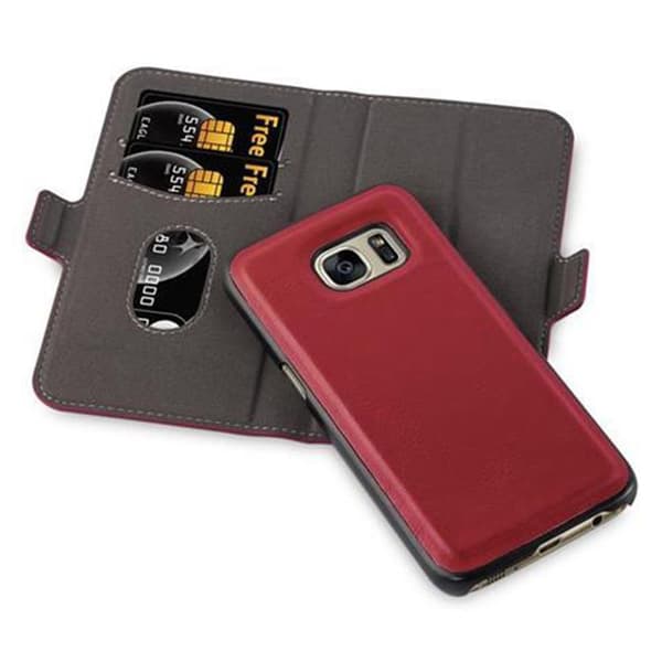 Deksel for Samsung Galaxy S7 Lommebokdeksel i 2-i-1-design med stativfunksjon og kortspor