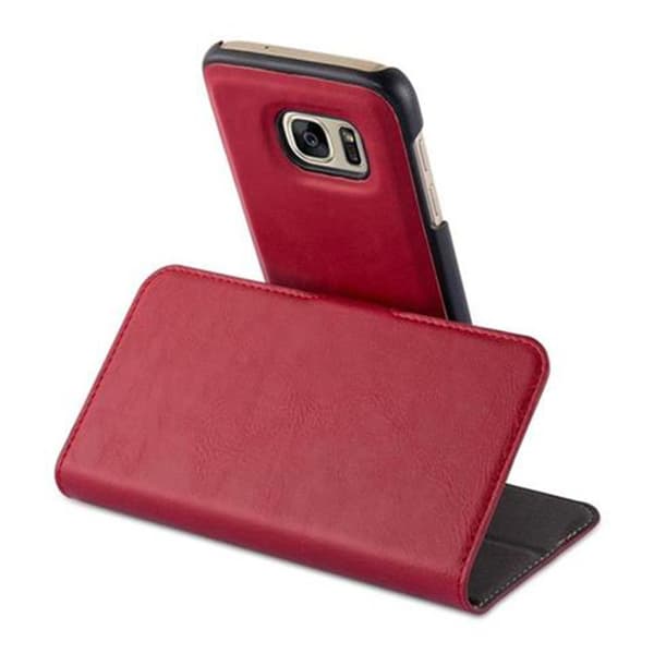 Deksel for Samsung Galaxy S7 Lommebokdeksel i 2-i-1-design med stativfunksjon og kortspor