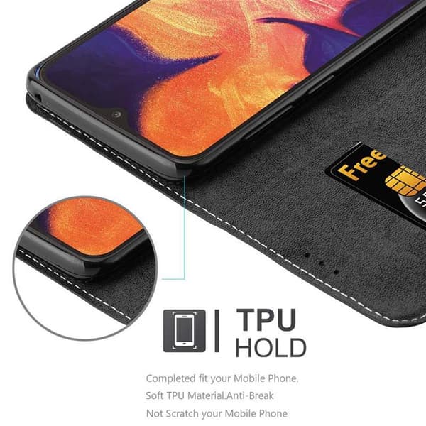 Lommebokdeksel til Samsung Galaxy A10 / M10 Deksel med magnetisk lukking, stativfunksjon og kortlomme