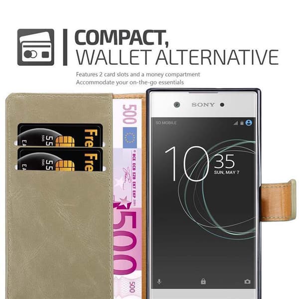 Sony Xperia XA1 Plånboksfodral Skal Mobilskyddmed magnetisk stängning, ståfunktion och kortficka