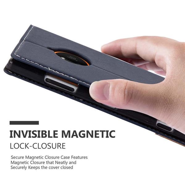 Fordral för Nokia Lumia 830 Skal med magnetisk stängning, ståfunktion och kortficka Mobilskydd