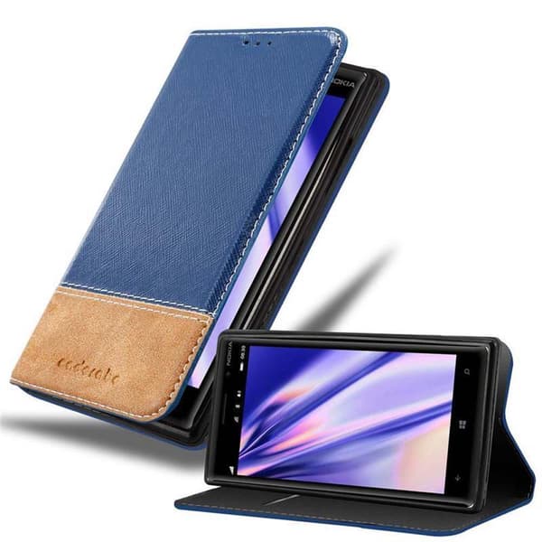 Fordral för Nokia Lumia 830 Skal med magnetisk stängning, ståfunktion och kortficka Mobilskydd