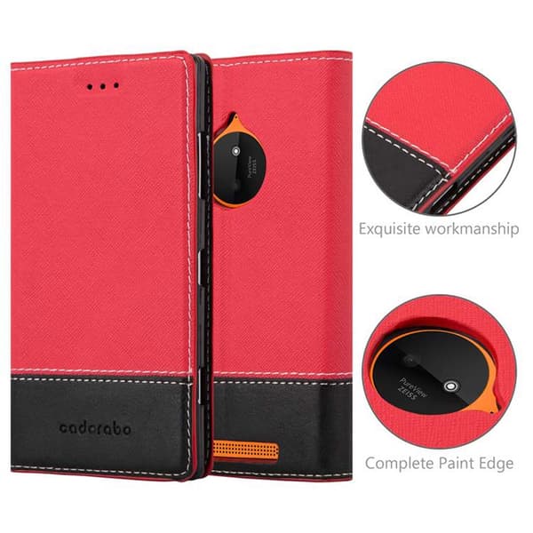 Fordral för Nokia Lumia 830 Skal med magnetisk stängning, ståfunktion och kortficka Mobilskydd