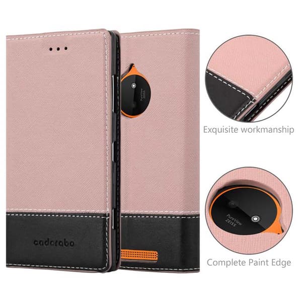 Fordral för Nokia Lumia 830 Skal med magnetisk stängning, ståfunktion och kortficka Mobilskydd