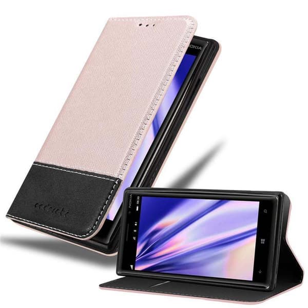 Fordral för Nokia Lumia 830 Skal med magnetisk stängning, ståfunktion och kortficka Mobilskydd